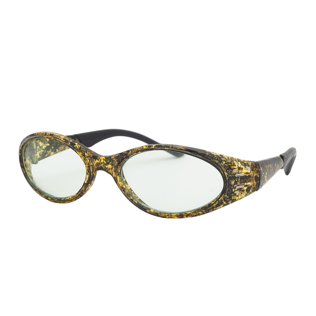 "Asher" Vintage 2000's Round Snake Printed Sunglasses - Brillies
