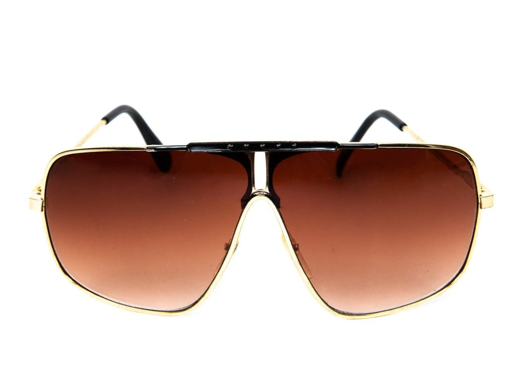 "Curt" 1980's Square Aviator Sunglasses - Brillies