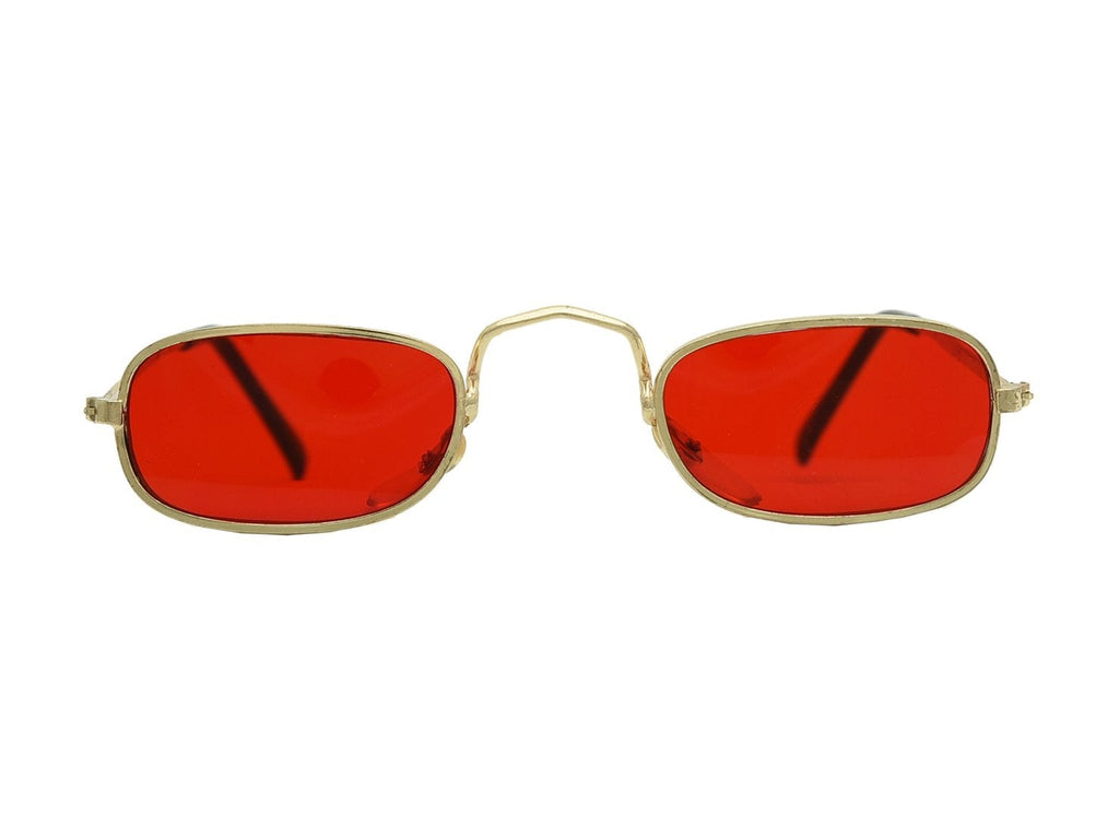 "Dusk" 1990's Vintage Micro Square Rectangle Sunglasses - Brillies