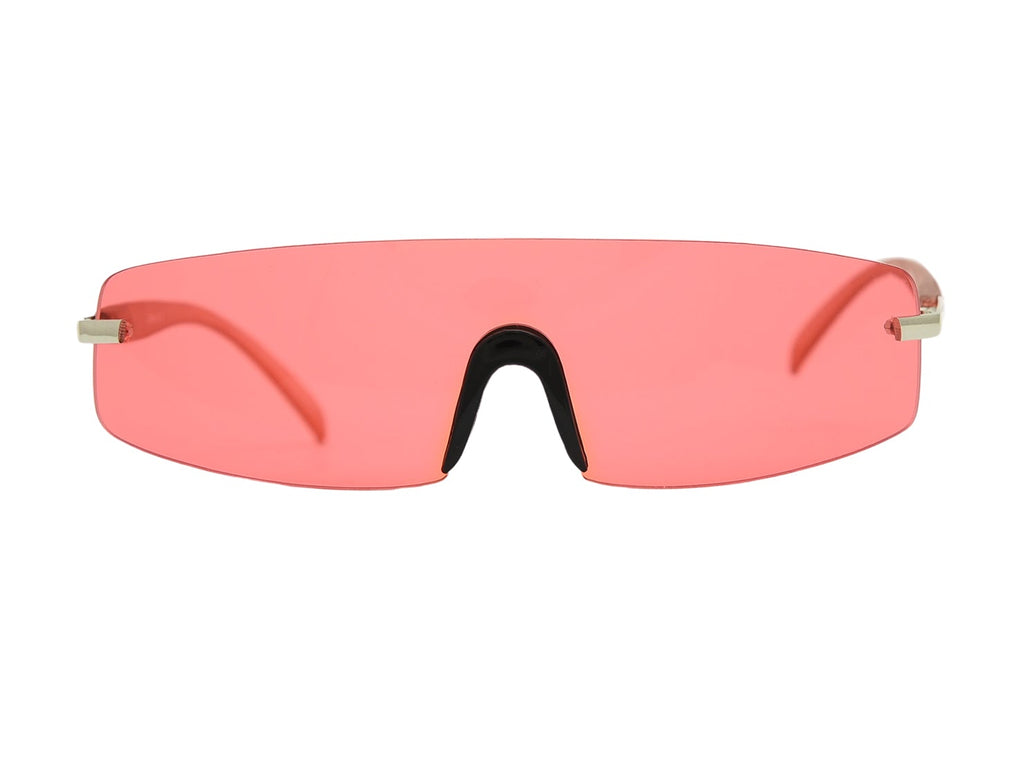 "Jean" Y2k Wrap Shield Sunglasses - Brillies