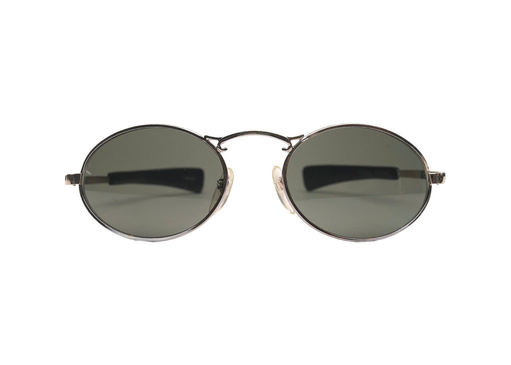 "Kip" 2000's Oval Round Sunglasses - Brillies