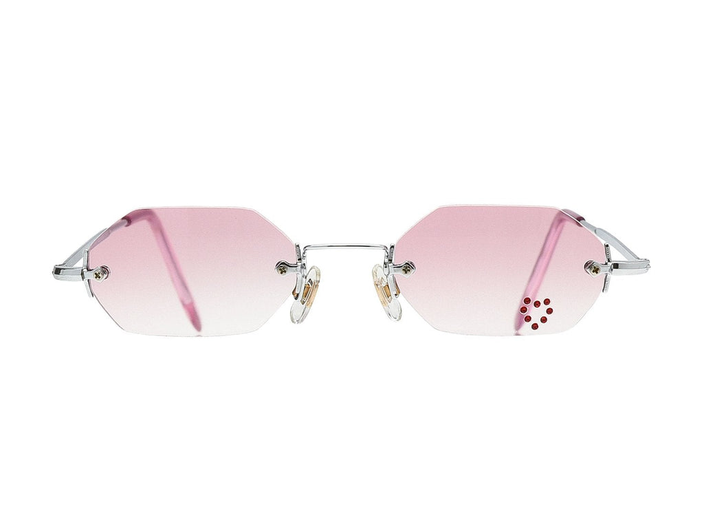"Riley" Rhinestone Heart Sunglasses - Brillies